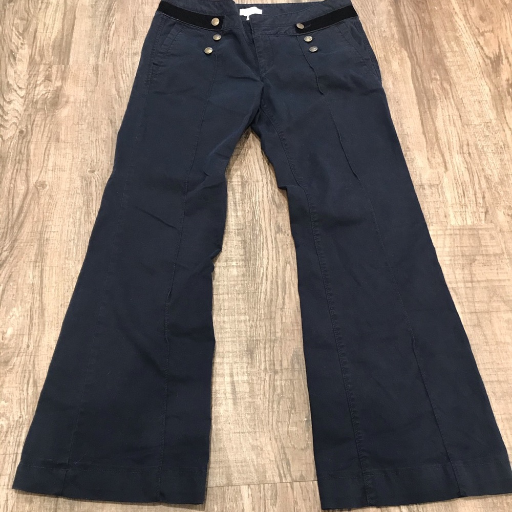 Anne Taylor LOFT Sz 8 Navy Boot Cut Trousers